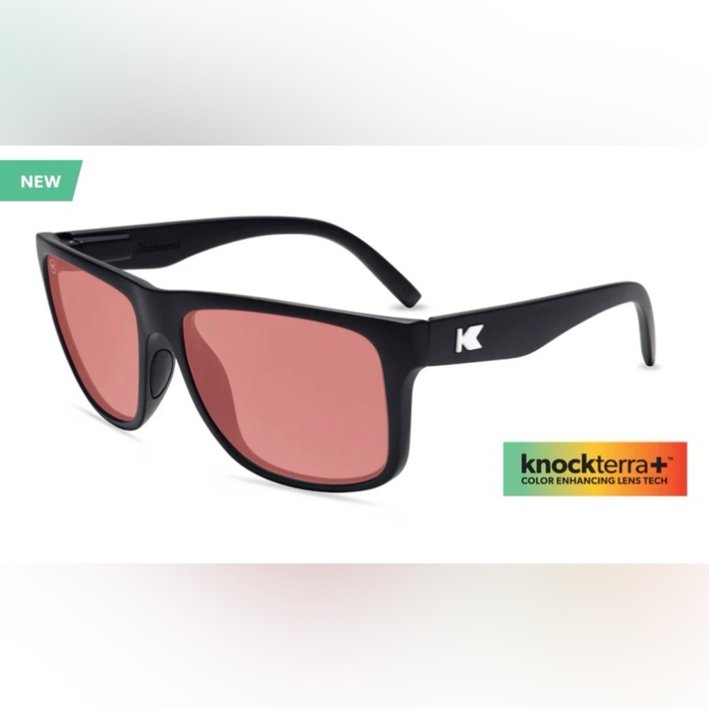 Knockaround Torrey Pines Sunglasses NIB/NWT Rose Lenses